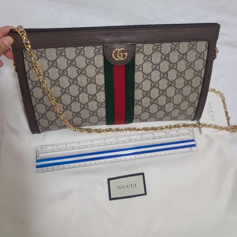 Gucci Ophidia GG Medium Shoulder Bag Chain